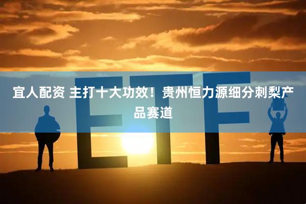宜人配资 主打十大功效！贵州恒力源细分刺梨产品赛道